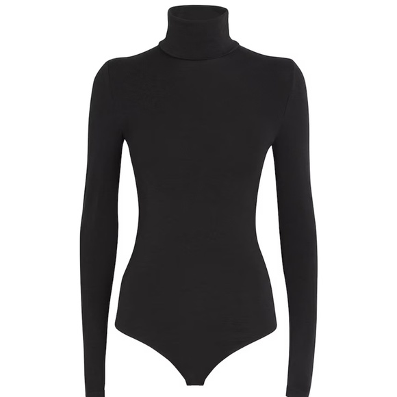 Wolford Black Thong Bodysuit Sz L - Picture 1 of 6